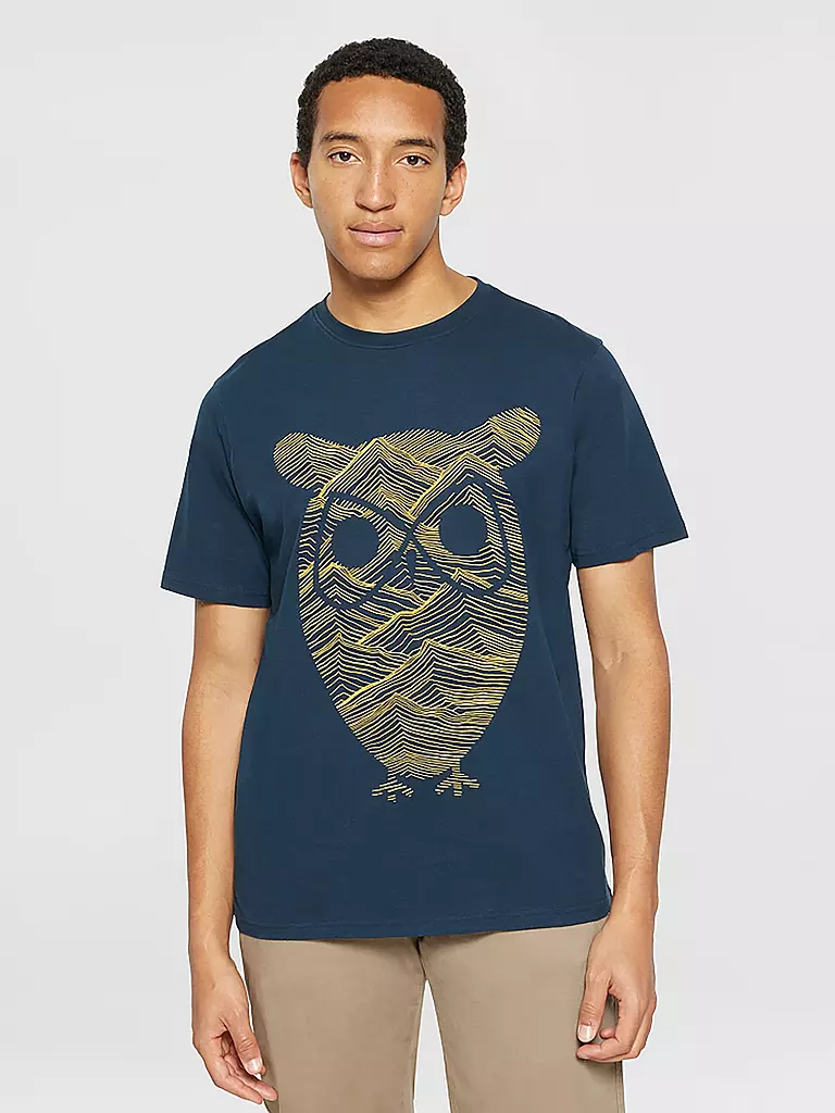 KNOWLEDGE COTTON APPAREL T-Shirt blau