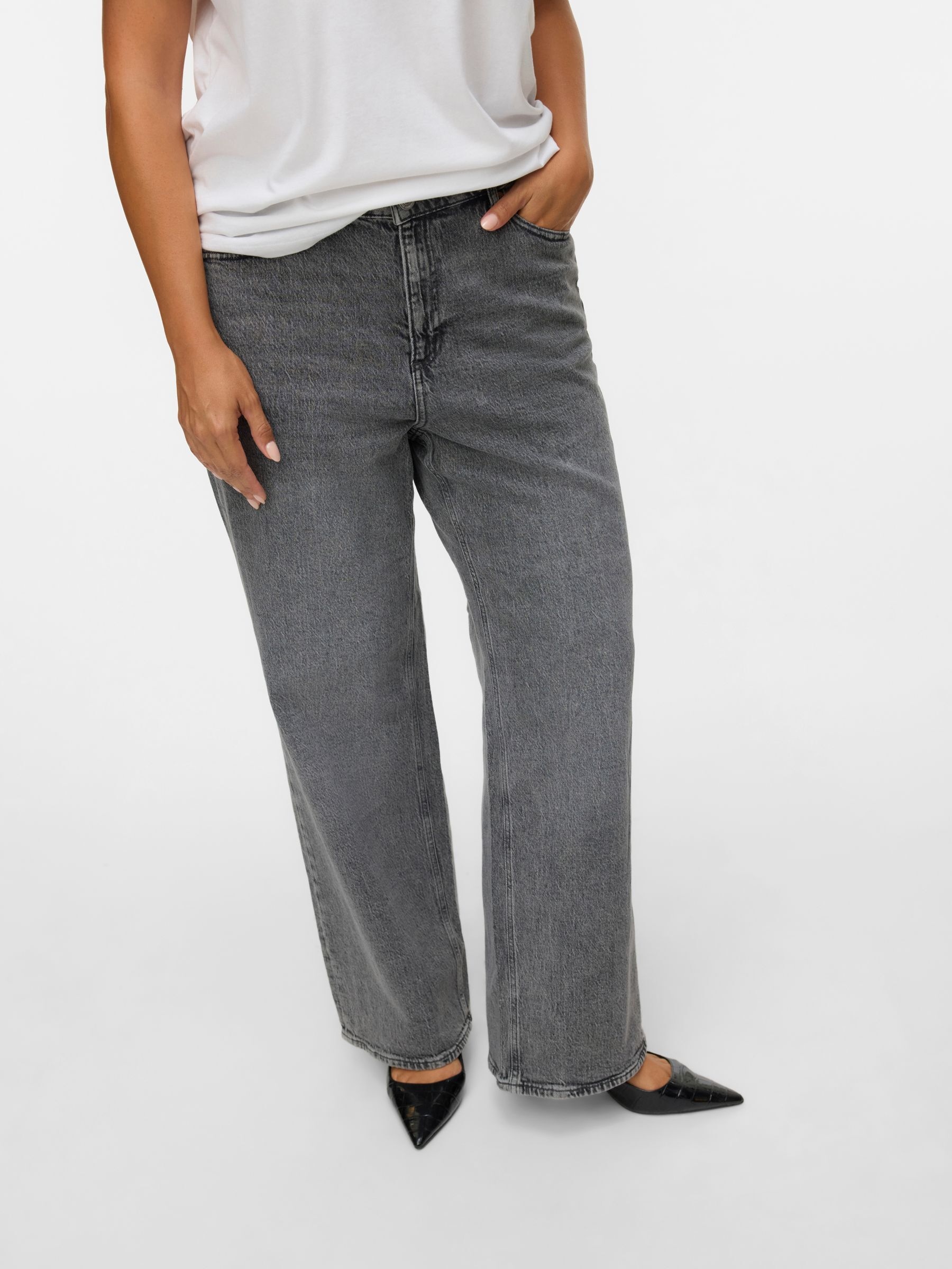 Vero Moda Curve High-waist-Jeans »VMCTESSA HR WIDE J RA206 GA CUR NOOS«