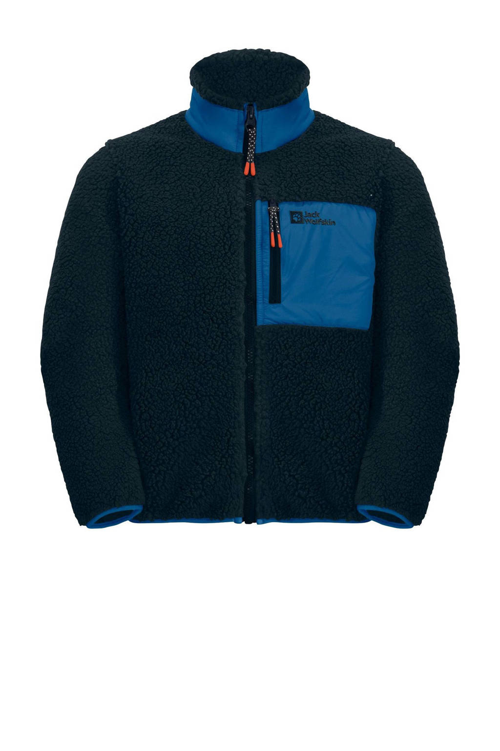 Jack Wolfskin fleece jack Ice Curl donkerblauw