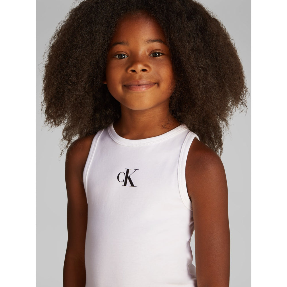 Køb Calvin Klein Bright White Ck Logo Tank Top