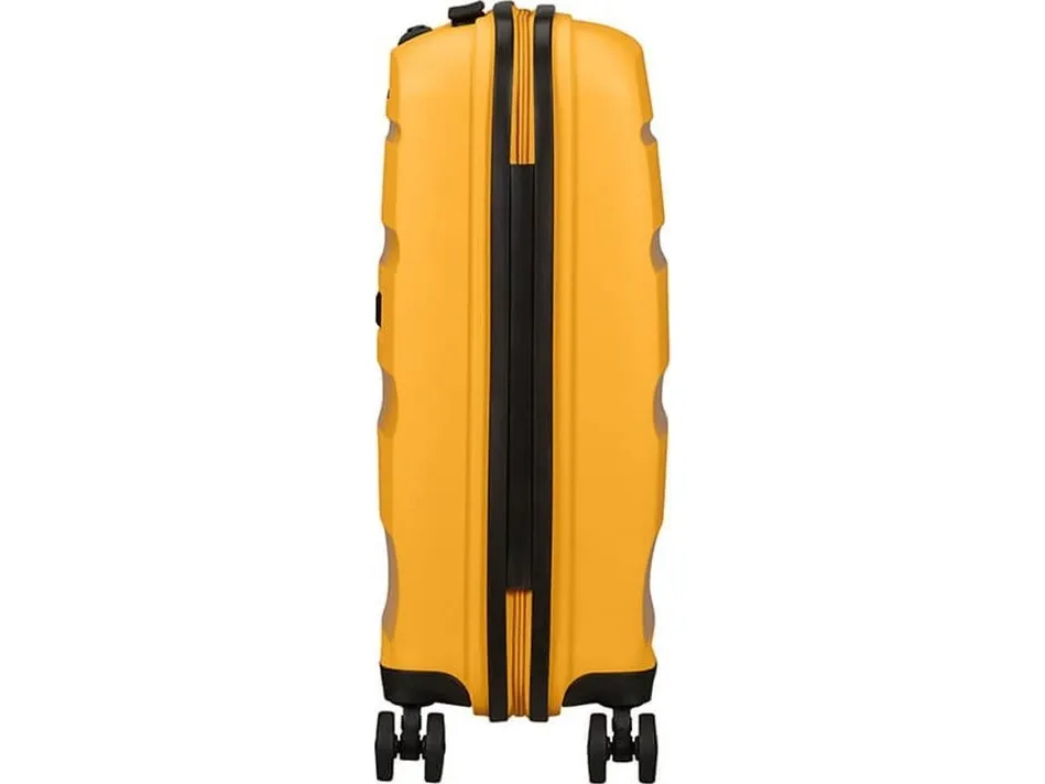 American Tourister Spinner, Trolley, Hård skal, Gul, Kabine, Polypropylen (PP), 4 hjul