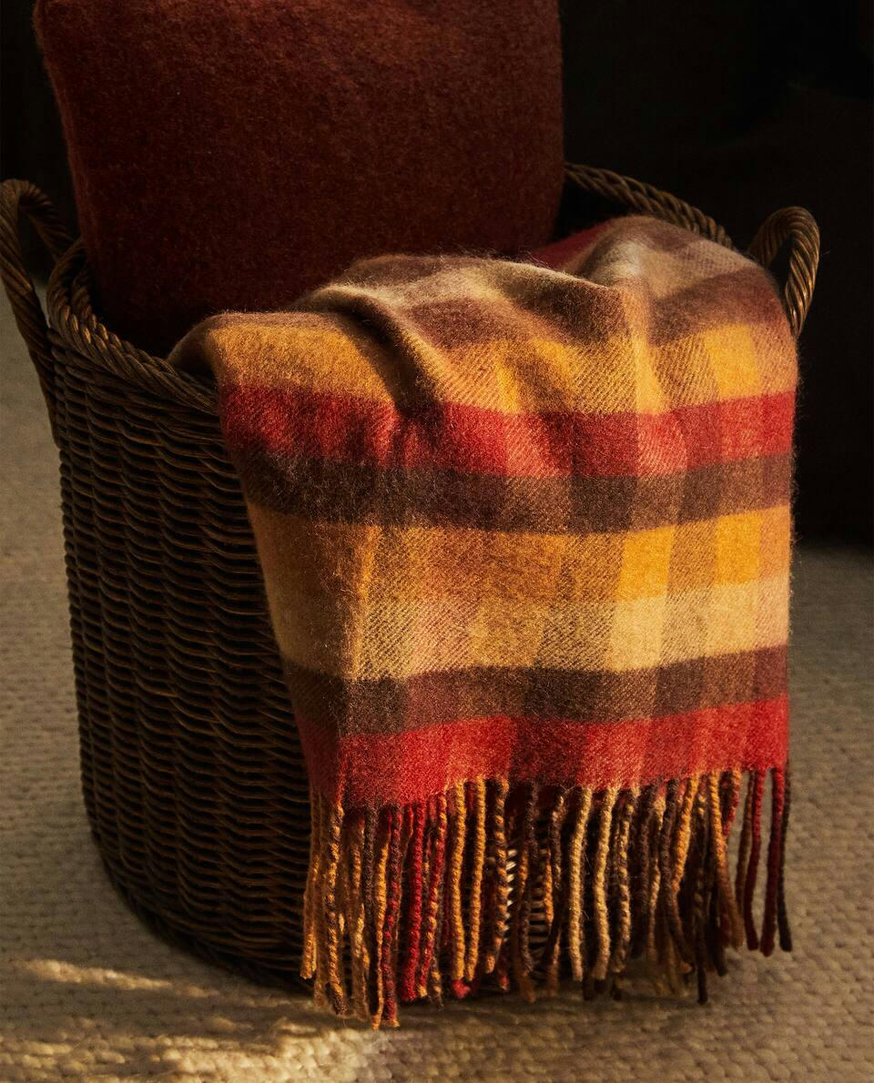 COBERTOR DE LÃ TARTAN