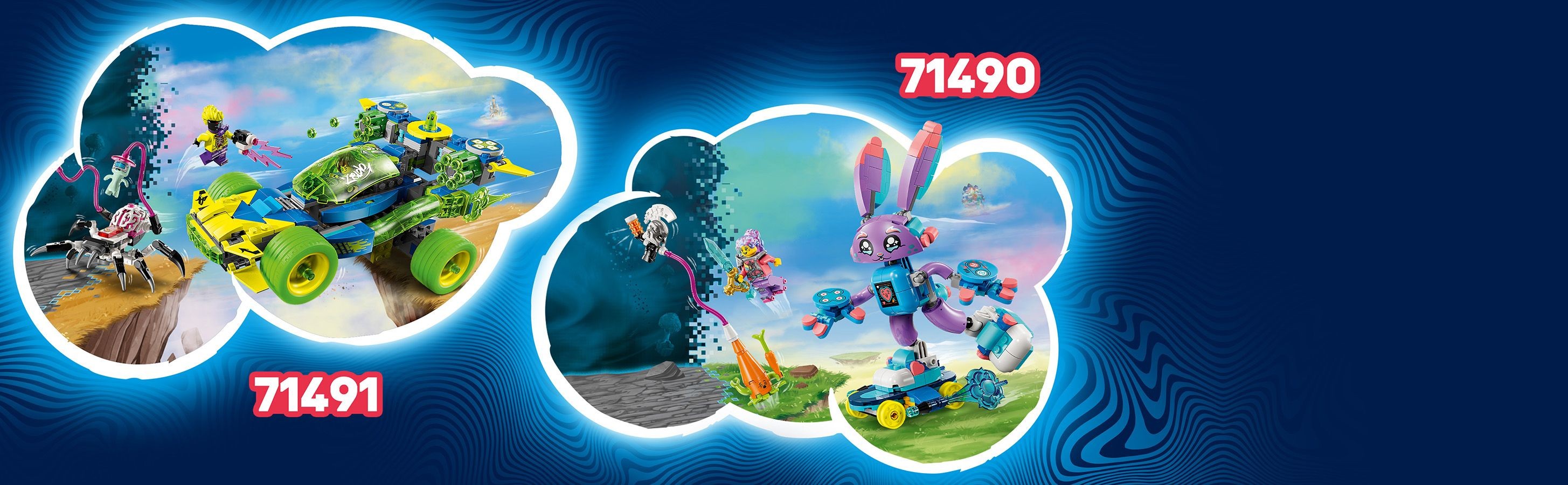 LEGO - DREAMZzz - Coopers tiger-mech og Zeros hotrod-bil (71497)