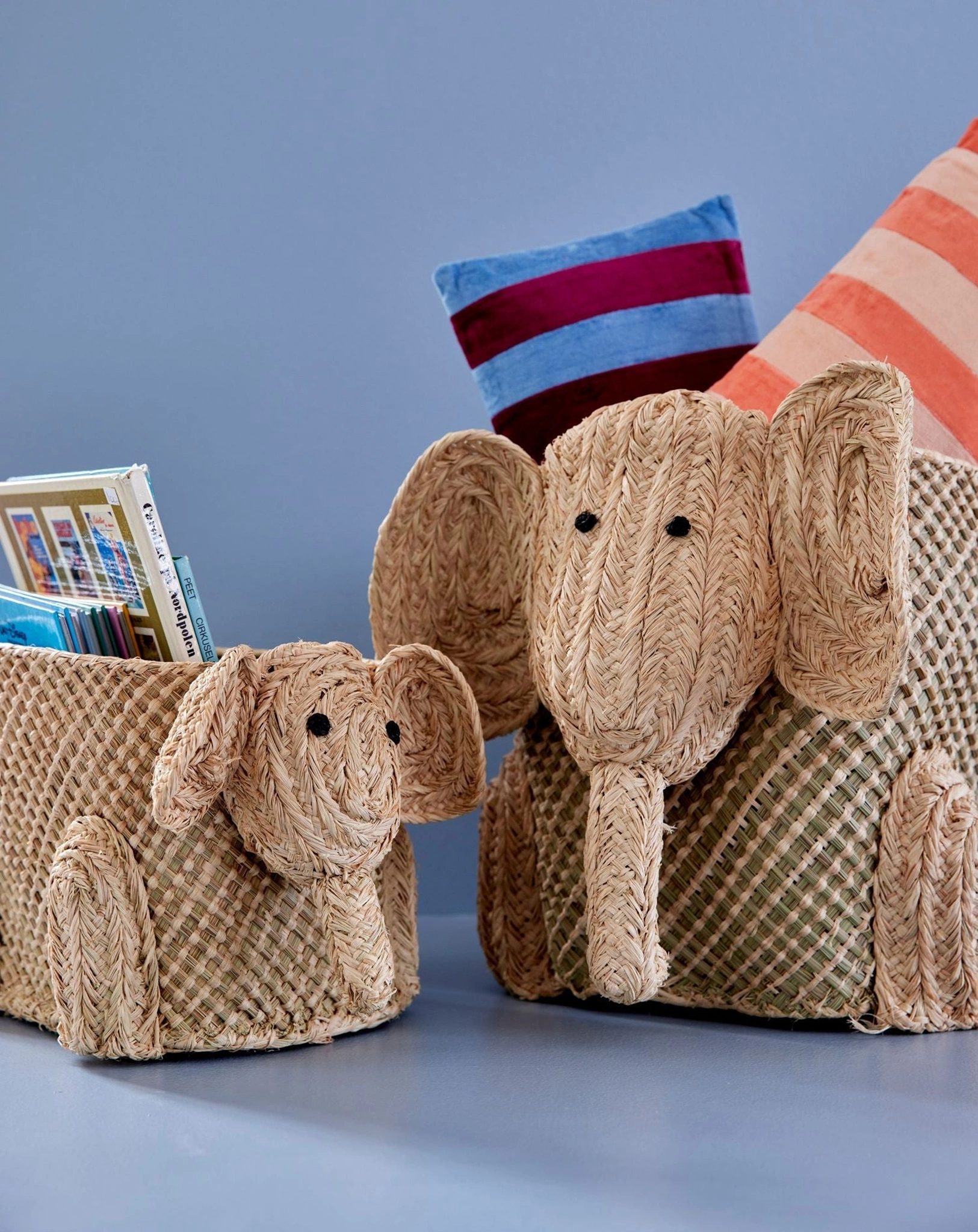 Raffia-Korb ELEPHANT SMALL (21x20x34) in natur