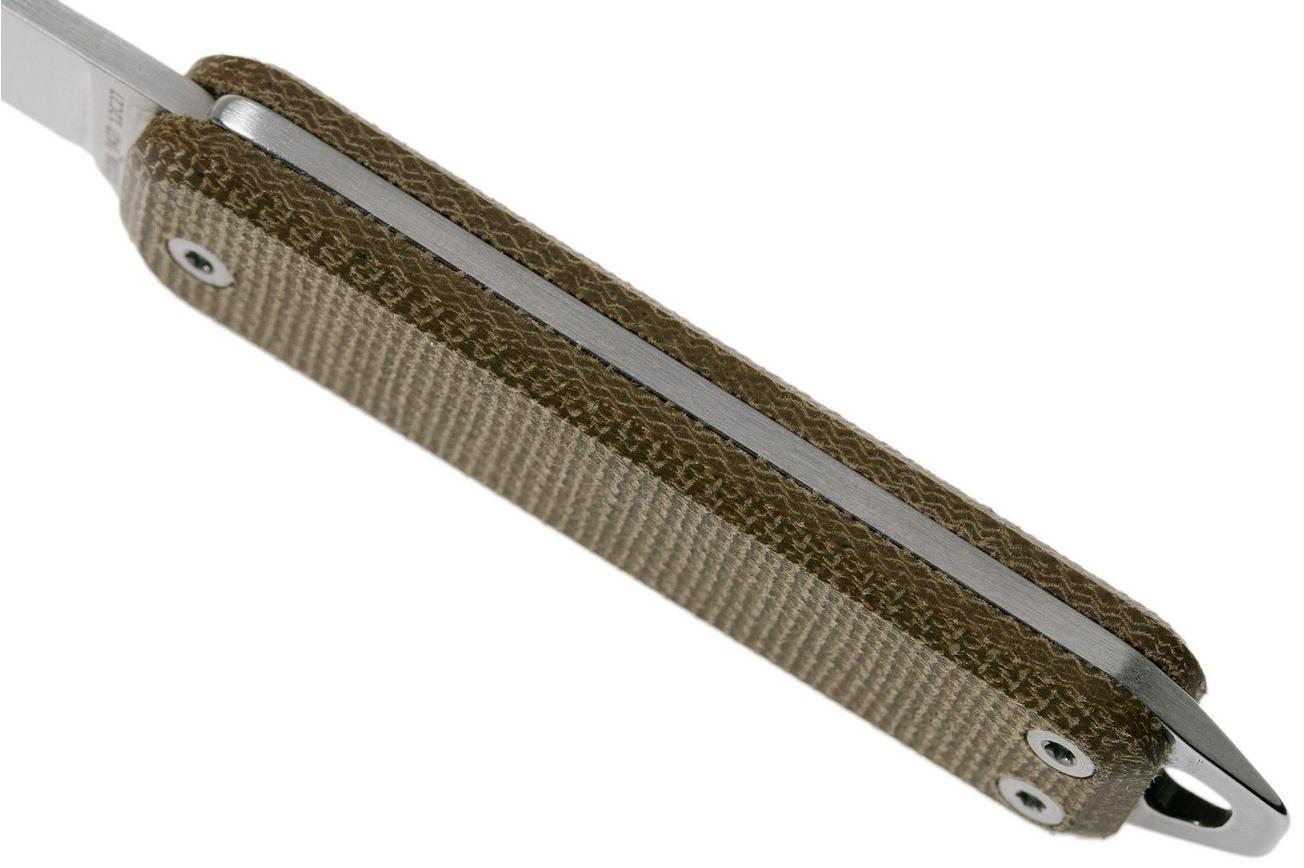 The James Brand Elko Satin   OD Green Micarta KN117127-00 zakmes