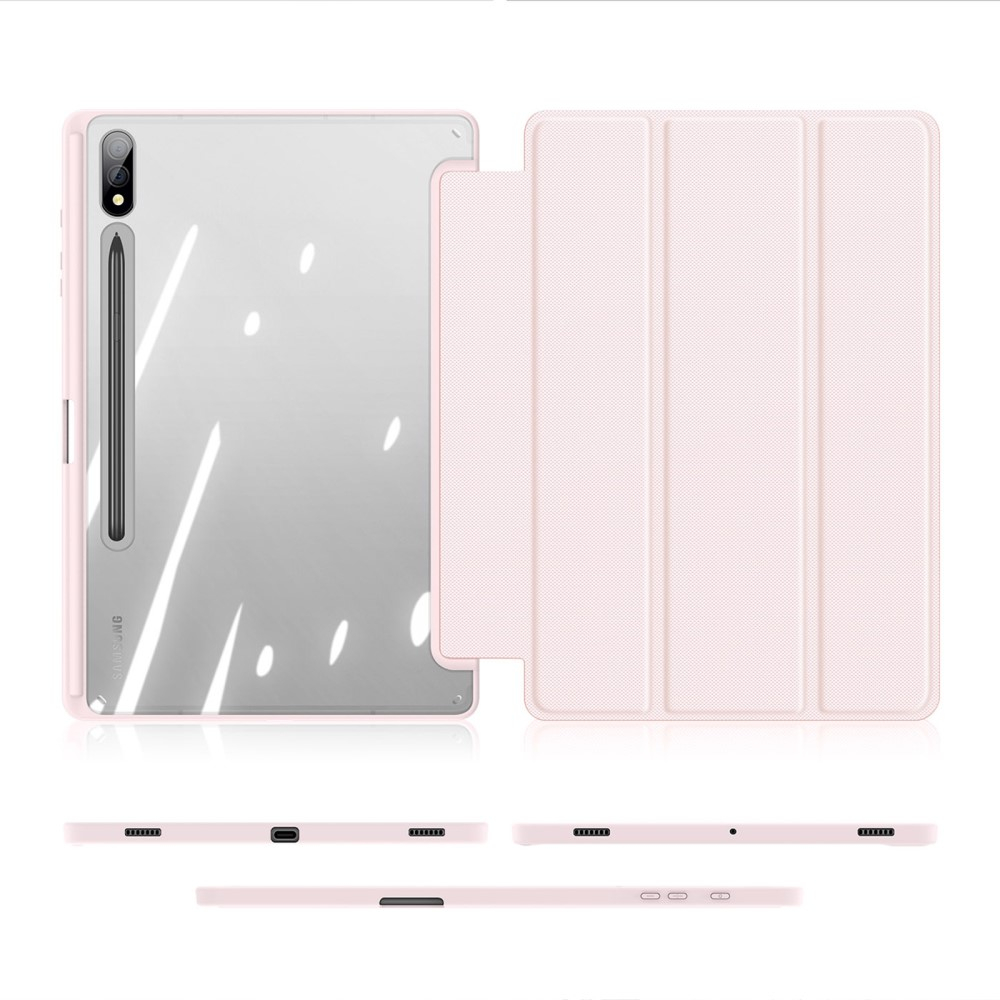 Samsung Galaxy Tab S10  Plus Leder Tasche Smart Cover Schutzhülle - Rosa