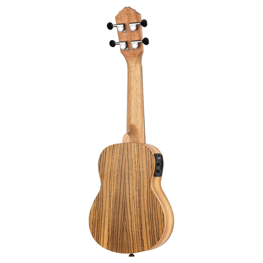 Ortega RFU10ZE Timber Series Natural E/A sopraan ukelele met gigbag