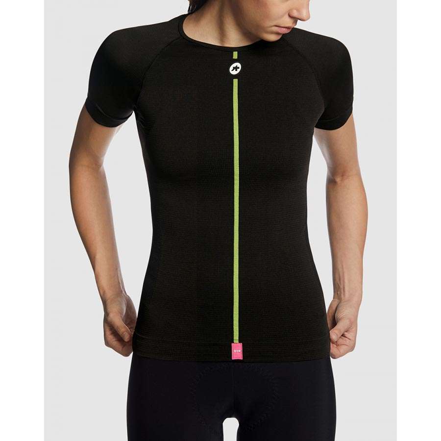 Assos Spring Fall Skin Layer Ondershirt Korte Mouwen Zwart Dames