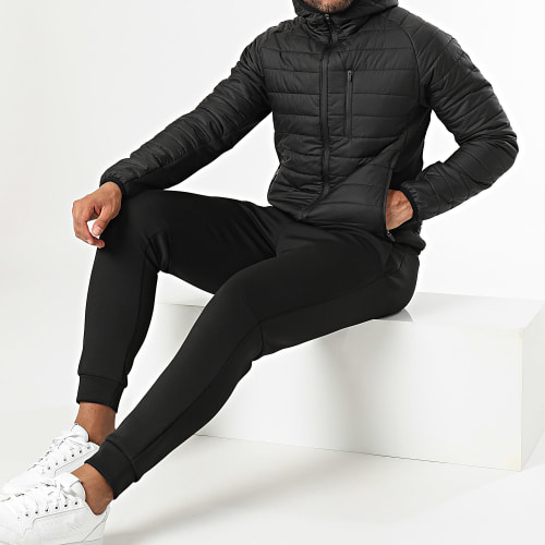 Ensemble Doudoune Capuche Et Pantalon Jogging 1070 Noir