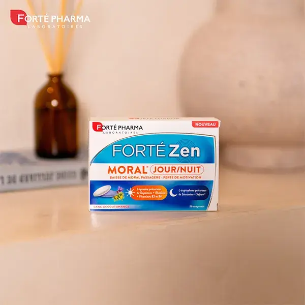 Forté Pharma Forté Zen Morale Dia Noite Açafrão Rhodiola 30 comprimidos