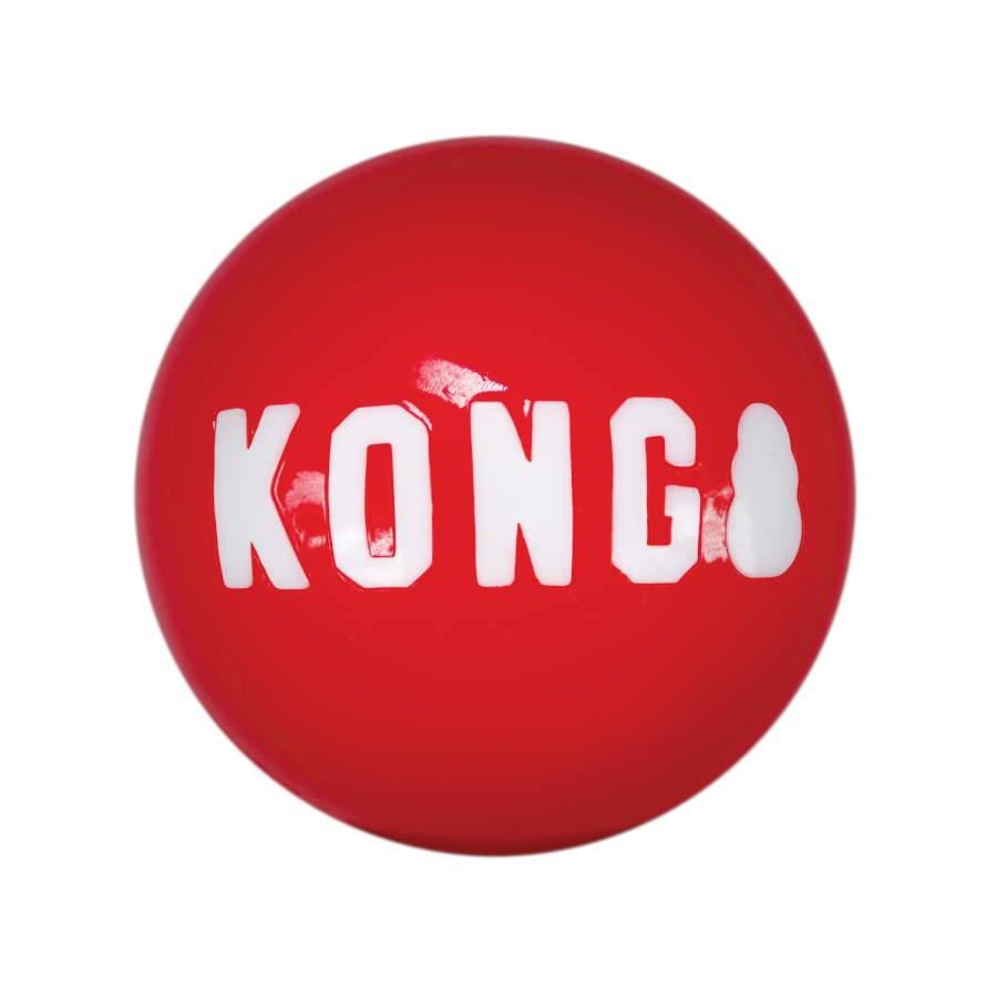 Bola Kong Signature, pacote com 2 unidades, para cães.
