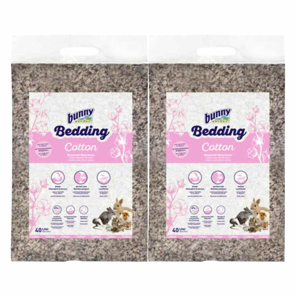 2x Bunny Nature BodembedekkingKatoen40 liter