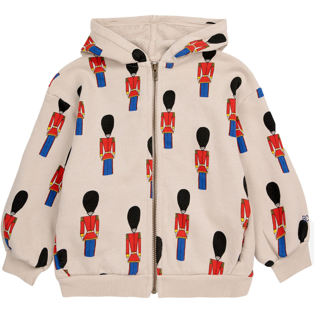 Køb Bobo Choses Light Brown Little Tin Soldiers All Over Zipped Hoodie