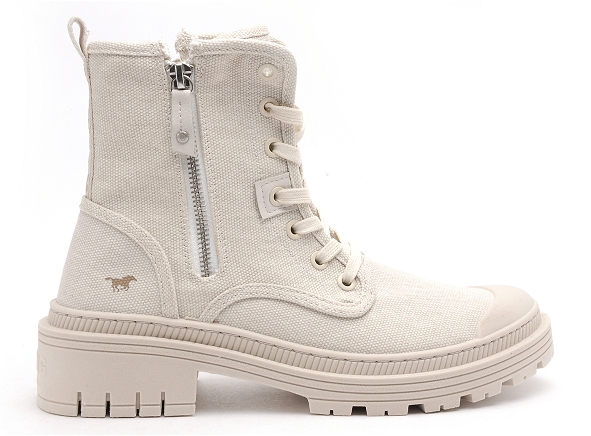 Mustang boots bottine plates femme 1421501 beige