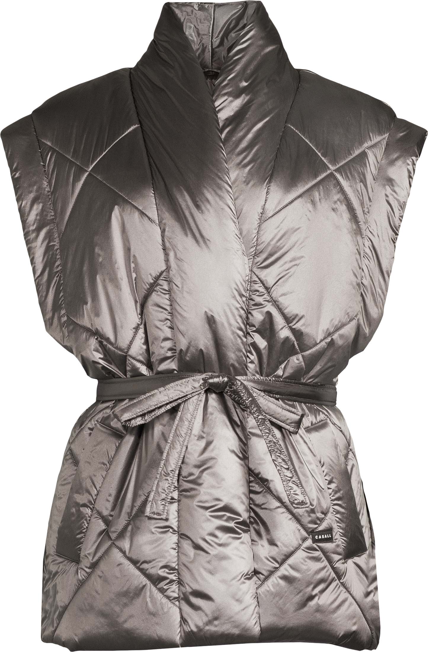 Mellow Wrap Quilt Vest Silver Fusion