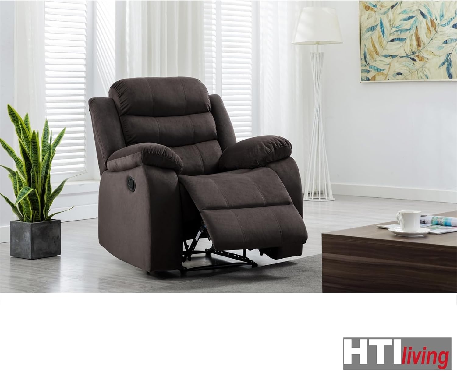 HTI living Sofagarnitur Kirwall Couch Zweisitzer Sessel mit Fußstütze