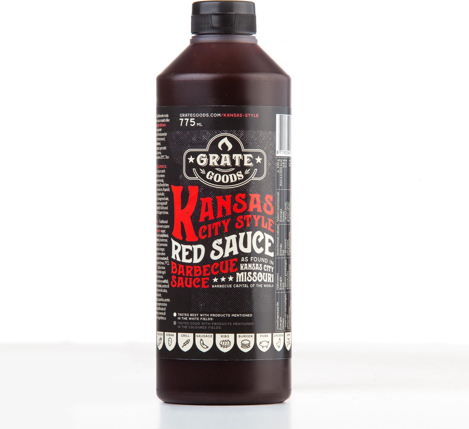 Grate Goods barbecuesaus Kansas city red 775 ml