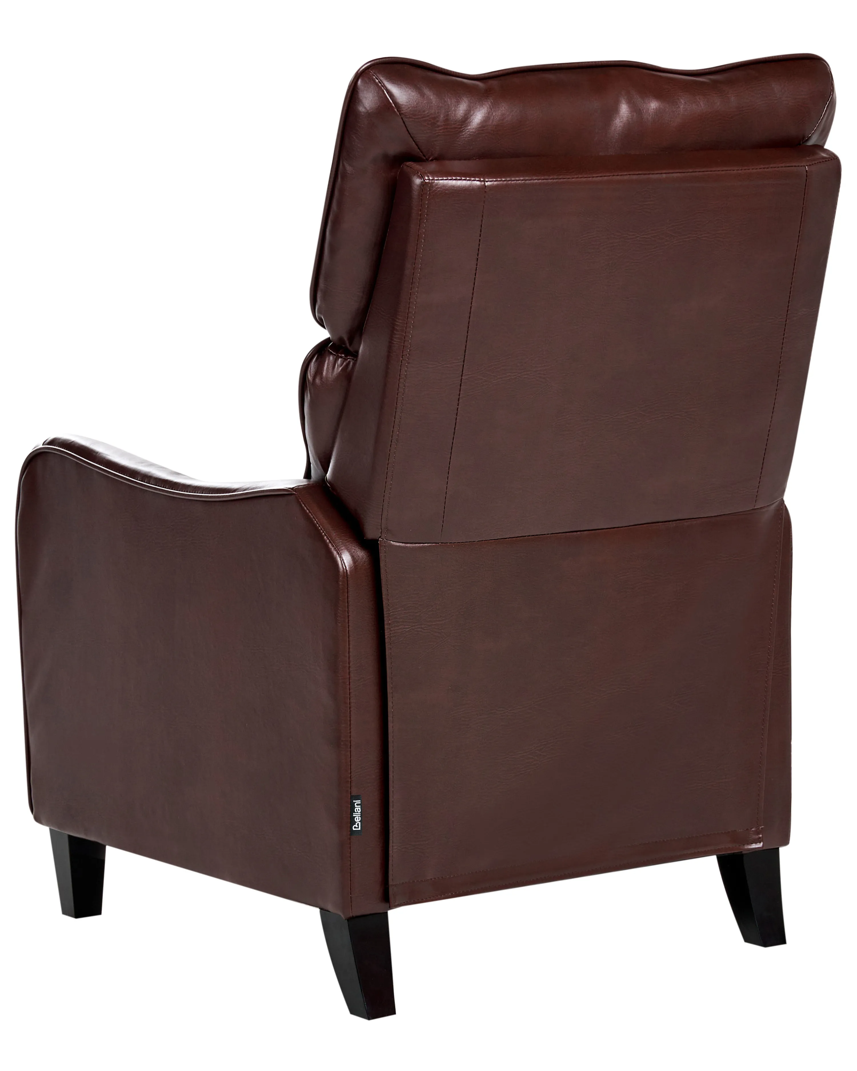 Relaxfauteuil ROYSTON inclusief voetensteun Kunstleer Donkerbruin