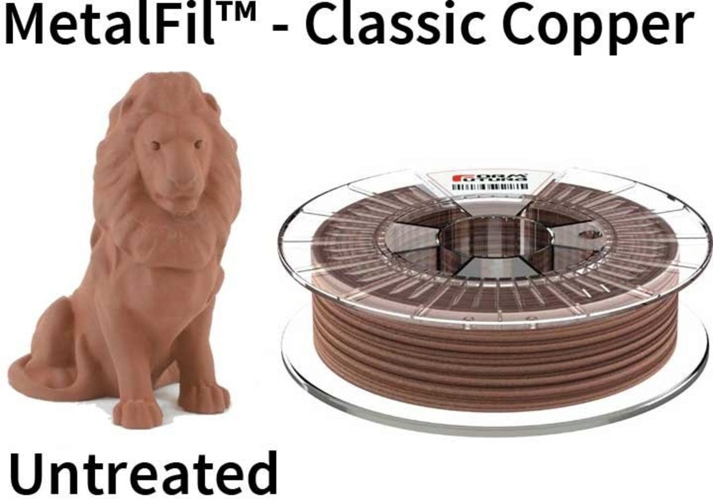 FormFutura  MetalFil™ Classic Copper, 1,75 mm / 250 g    Einzigartiges Kupfer-Filament auf PLA-Basis