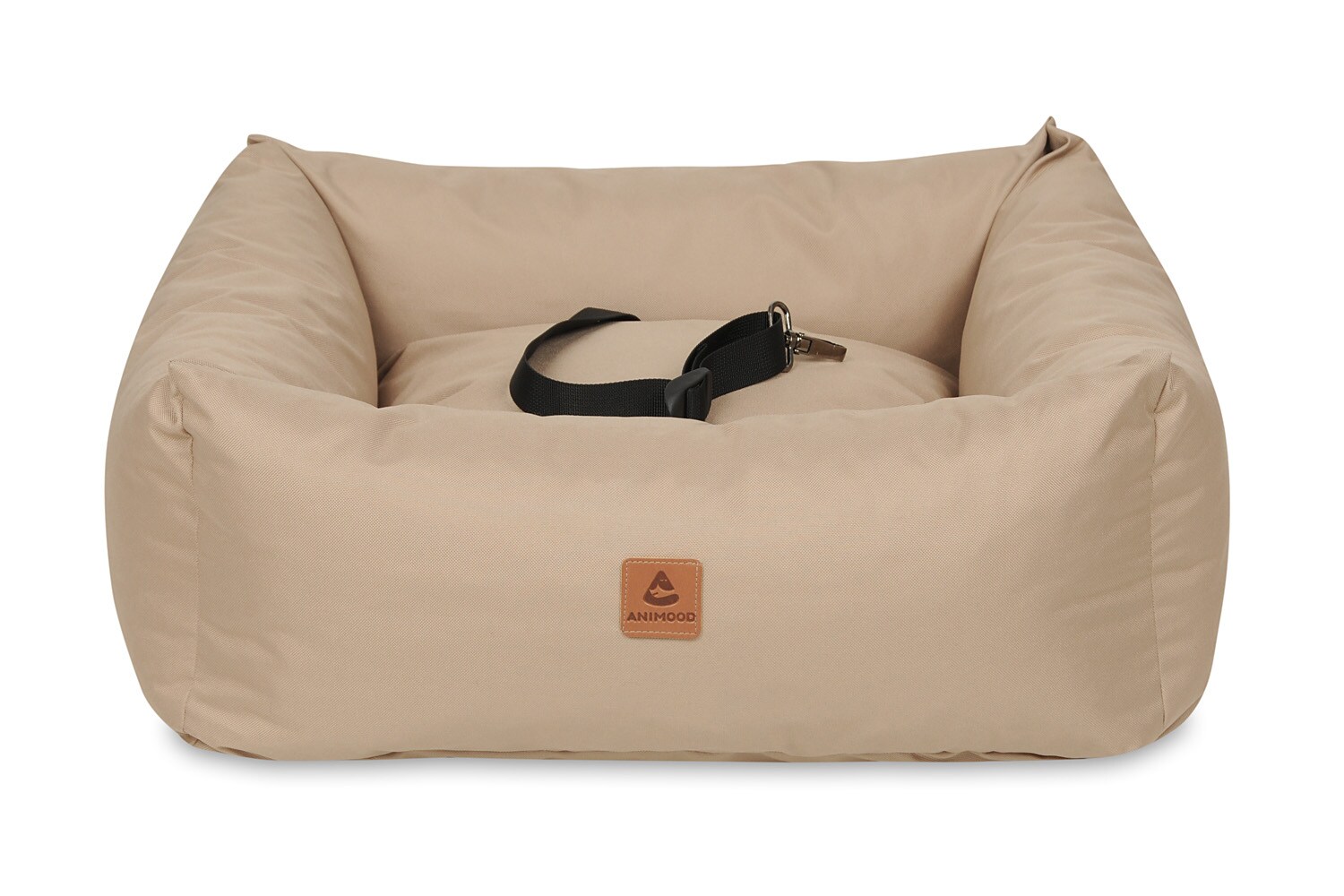 Animood Hundeautositz Julian cappucino S Hundesitz Tierautositz 58x53x20 cm