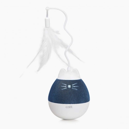 Brinquedo giratório Cat it pixi com porta-petiscos cinza para gatos