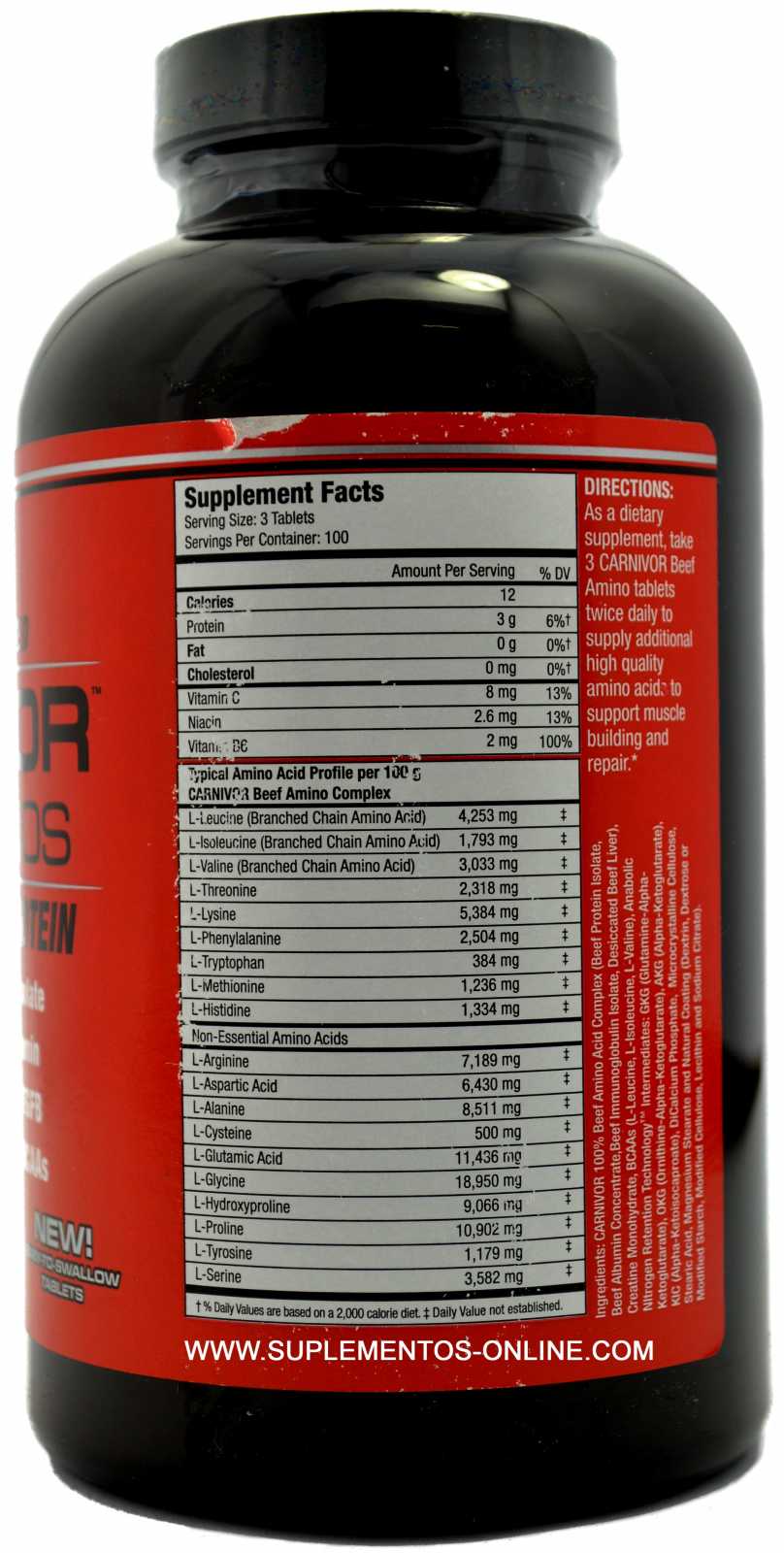 MuscleMeds Carnivor Beef Amino 300