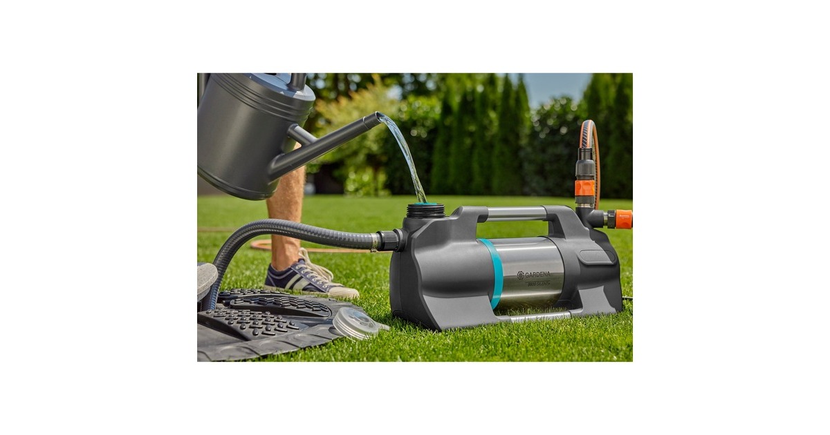GARDENABesproeiingspomp 5600 Silent+  (Zwart/zilver)