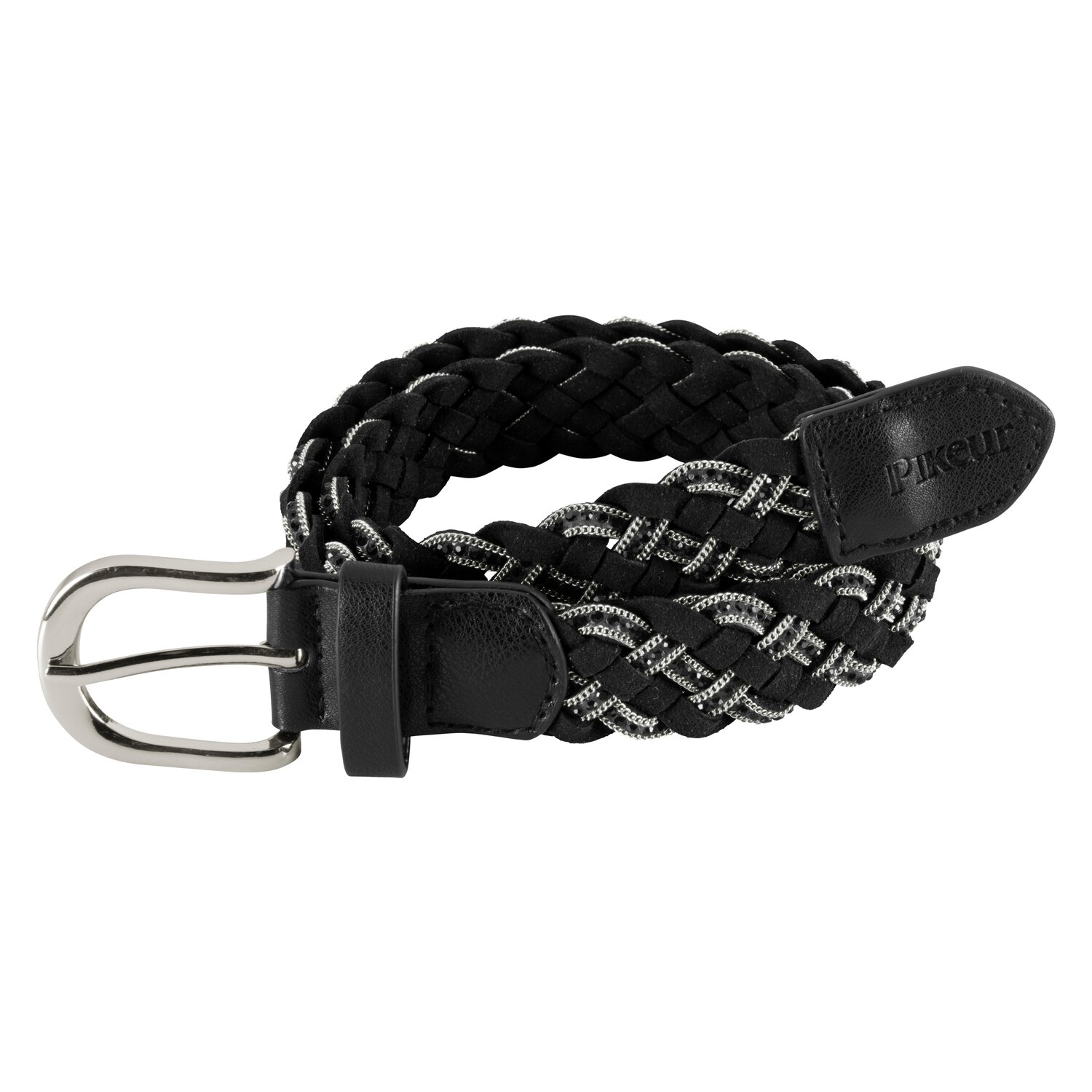 PIKEUR Gürtel geflochten - black/black