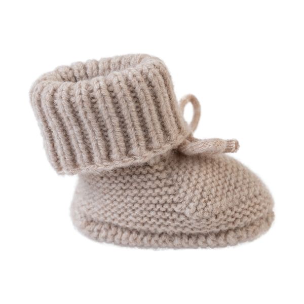 Lodger Slofjes - Merino Wool - Beige - 6-12M