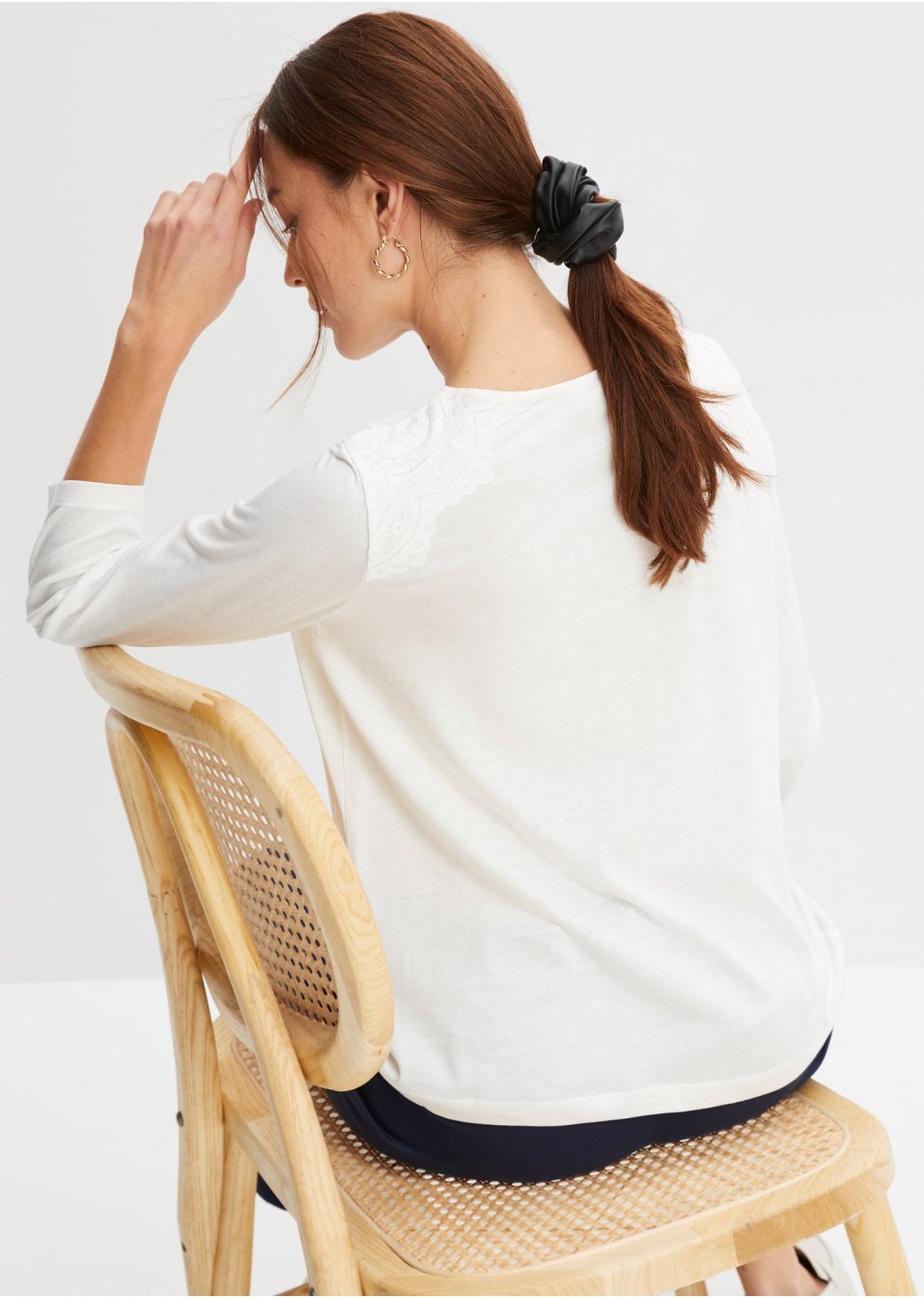 T-shirt à dentelle