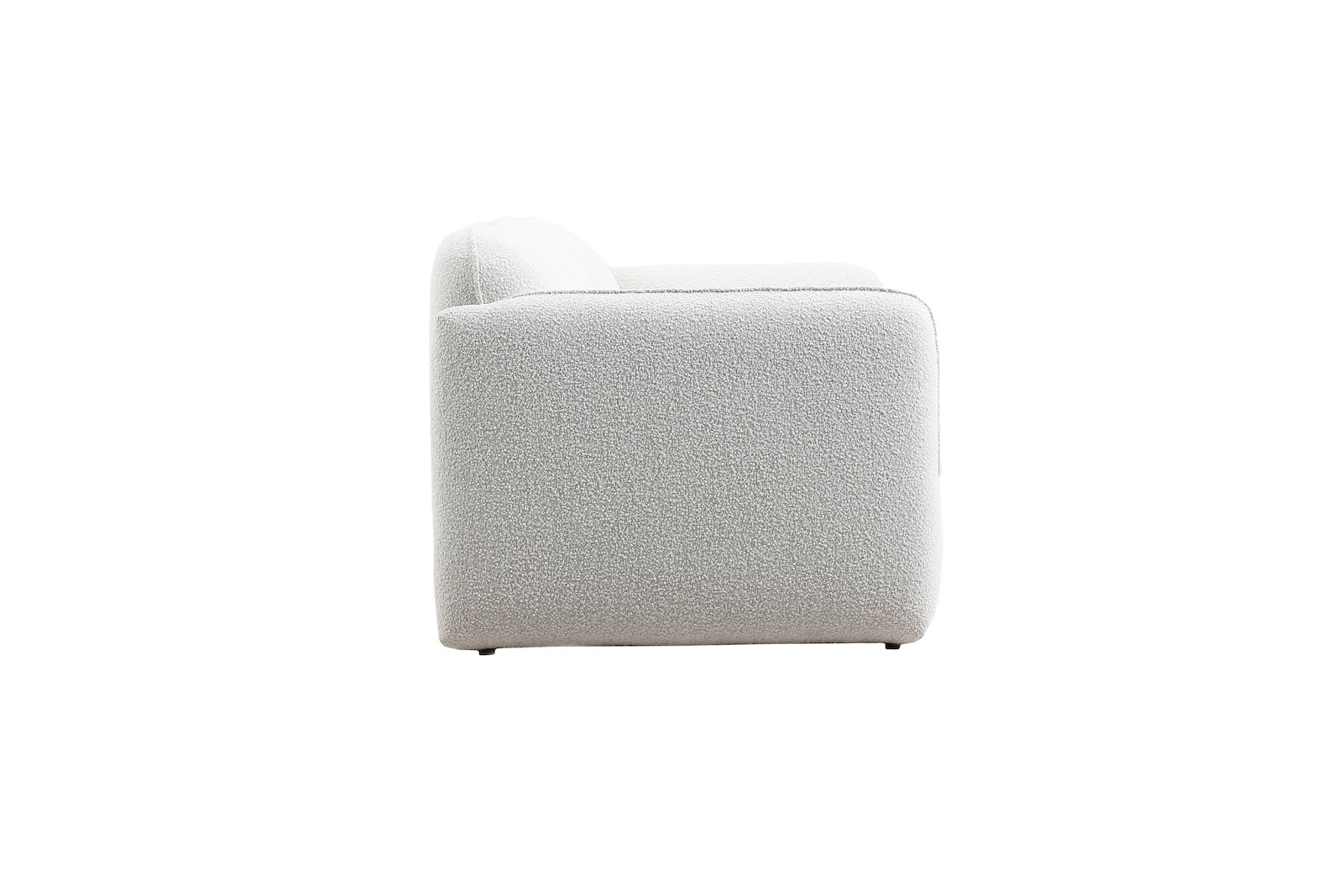 Fluff 2-seter Tekstil Copenhagen Boucle 900 White med sorte ben