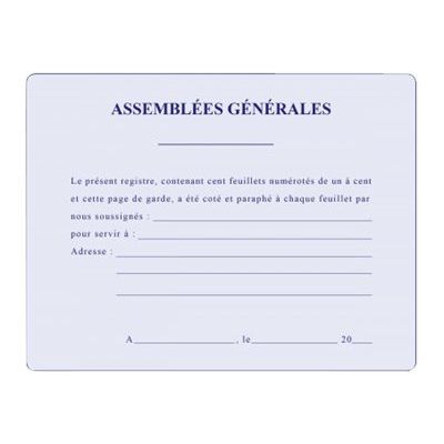 ELVE - Classeur d'assemblées générales avec recharge - A4