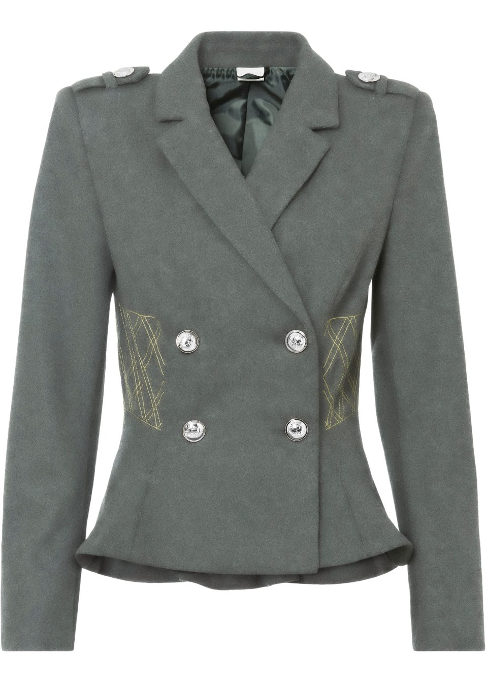 Veste courte avec boutons dorés