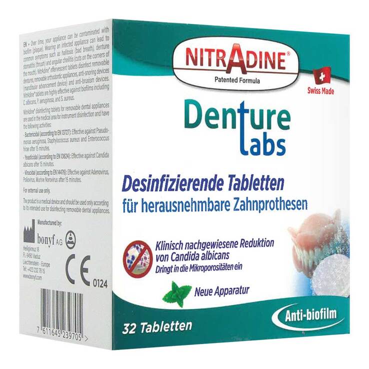 Nitradine Denture Tabletten, 32 St