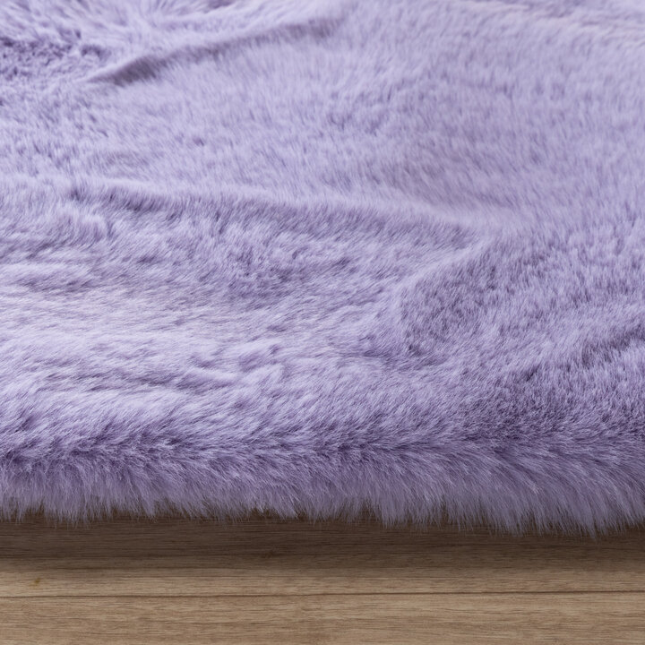 Zacht Hoogpolig vloerkleed - Comfy Supreme Lila