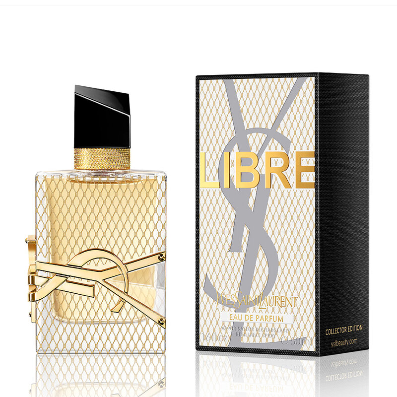 LIBRE EAU DE PARFUM COLLECTOR  DÉCOUVREZ L'ÉDITION LIMITÉE DE LIBRE EAU DE PARFUM, PARÉE DE RÉSILLE DORÉE