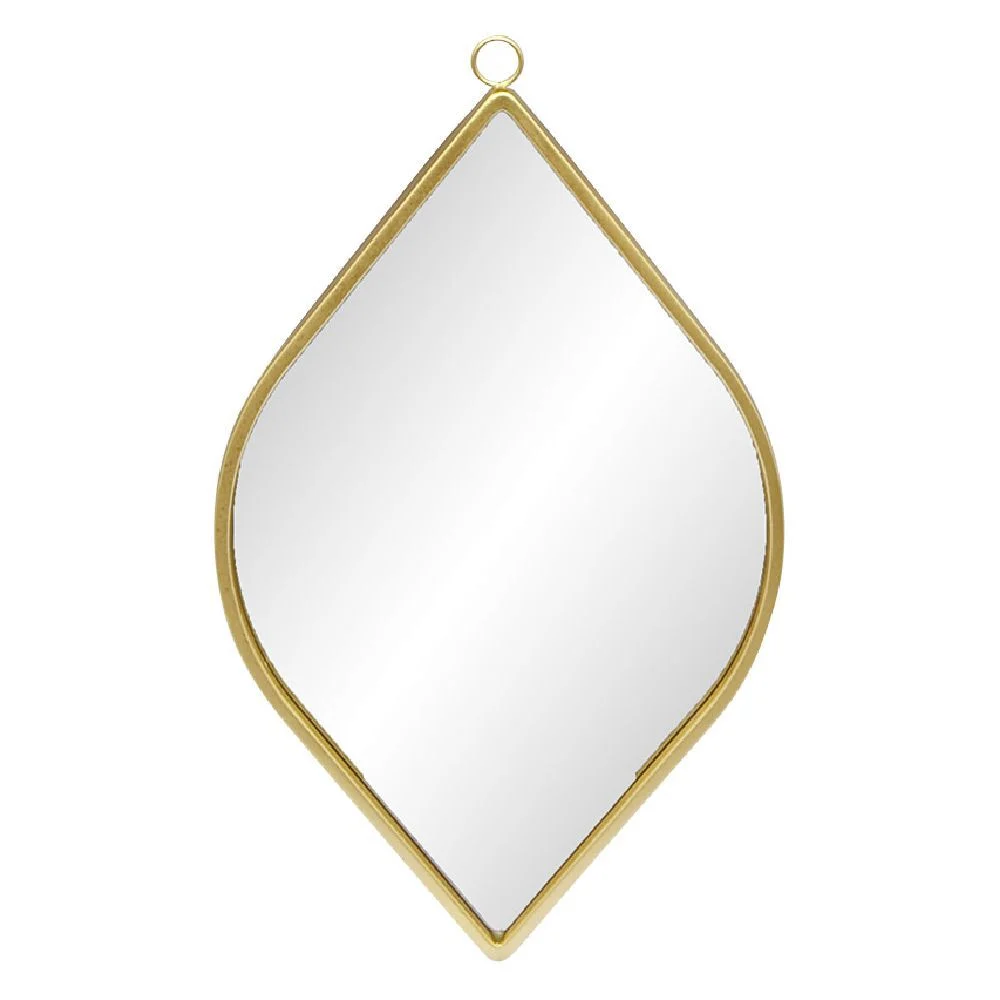 Miroir en métal doré