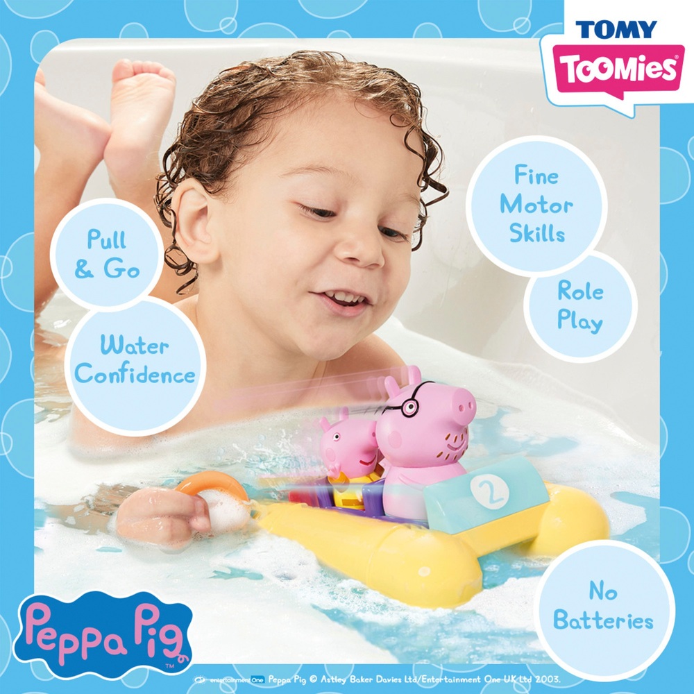 TOMY Toomies Peppa Pig Tretspielzeug Badespielzeug