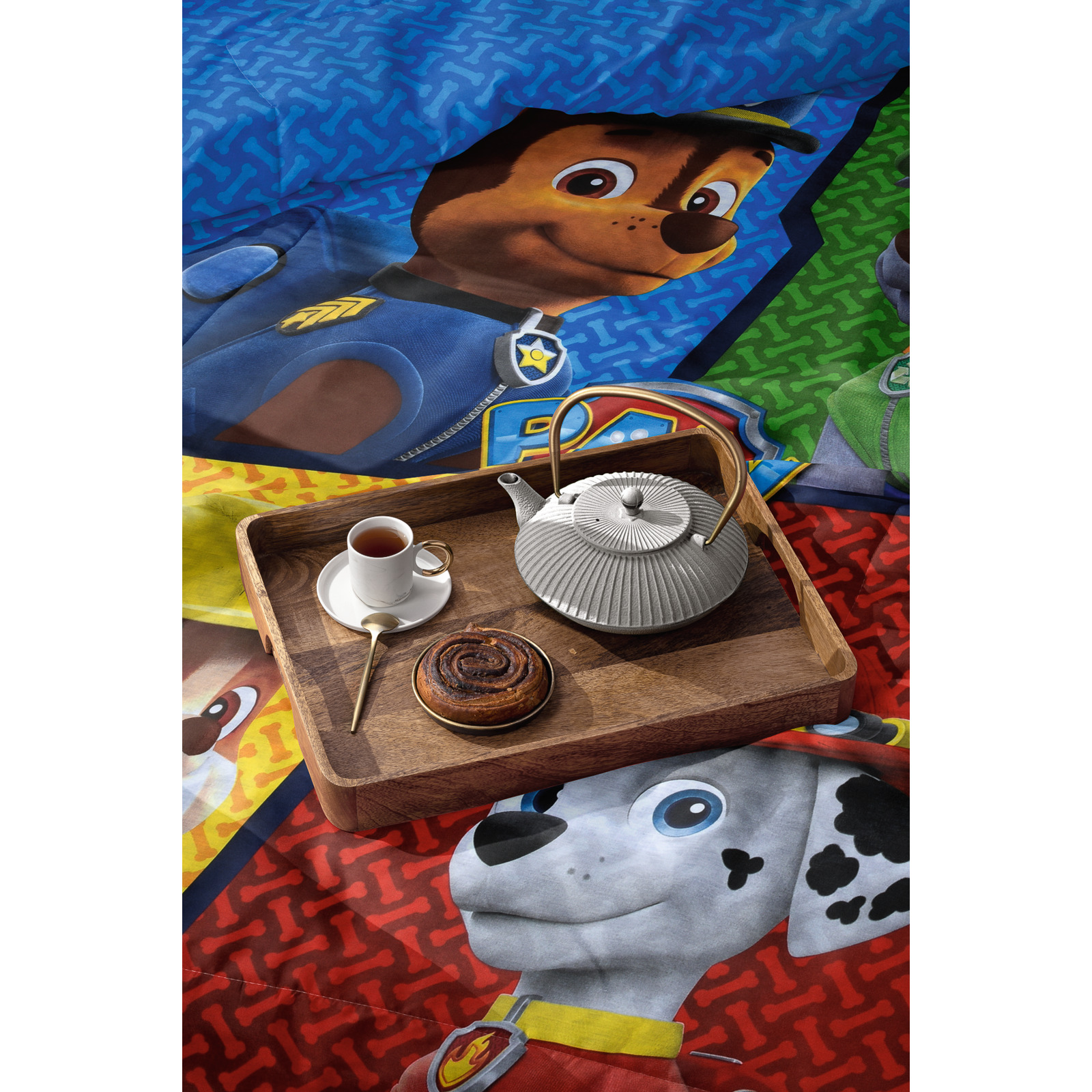 Bettwäsche Renforcé Paw Patrol rot gelb blau