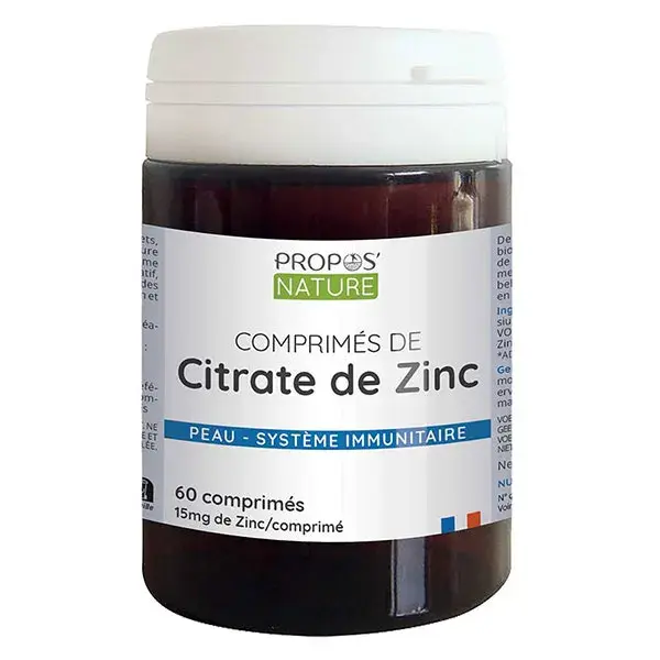 Propos'Nature Citrato de Zinco 60 comprimidos