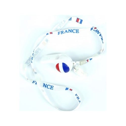 Sifflet lanyard drapeau france