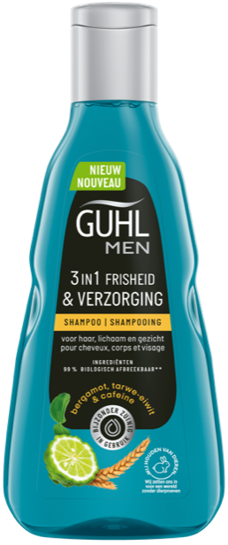 Guhl Shampoo Men 3-in-1 Frisheid & Verzorging 250ml