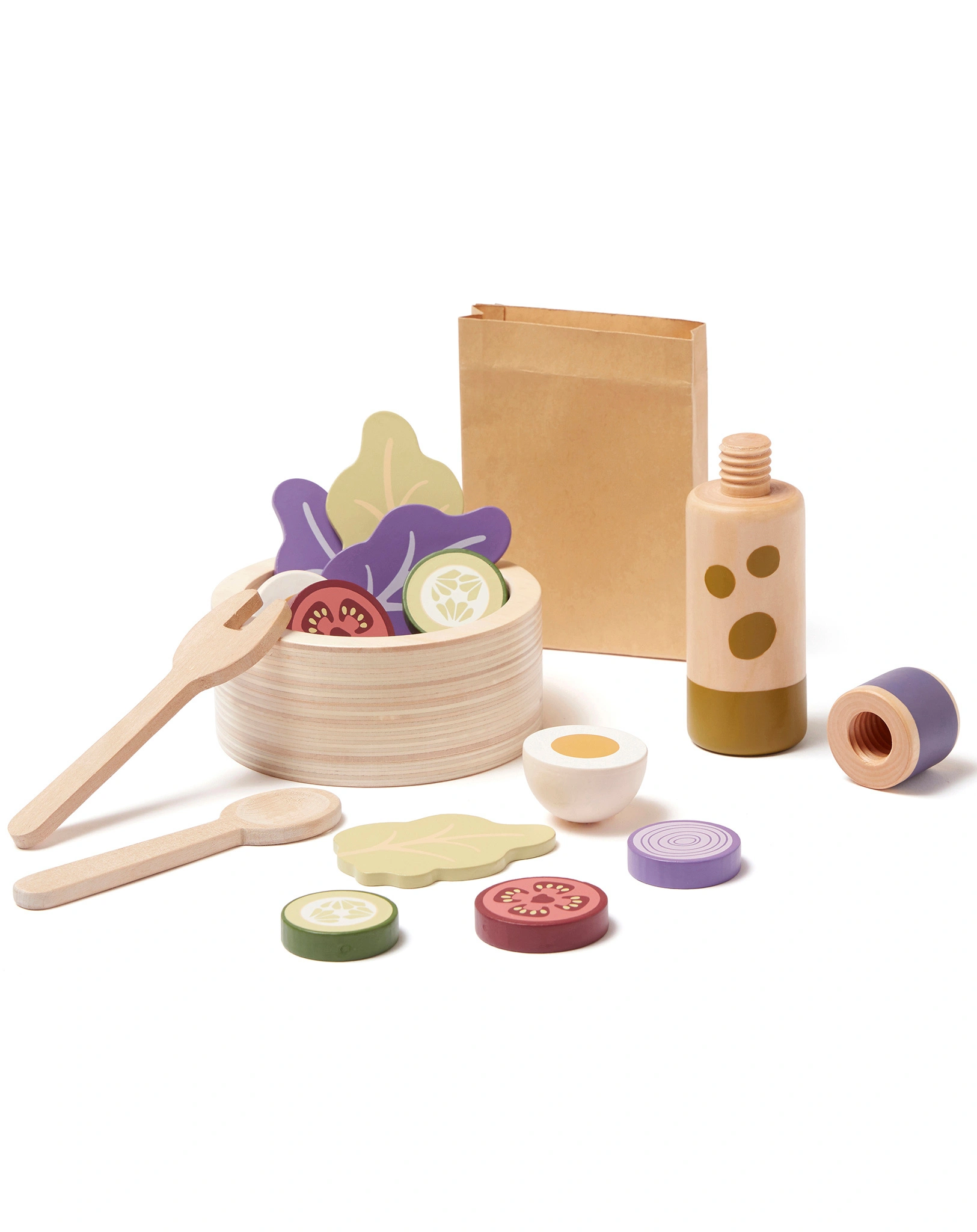 Salat-Spielset VEGETABLES 20-teilig in bunt
