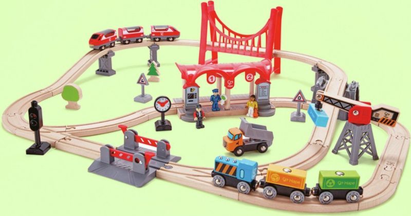 Hape Treinset 51-delig