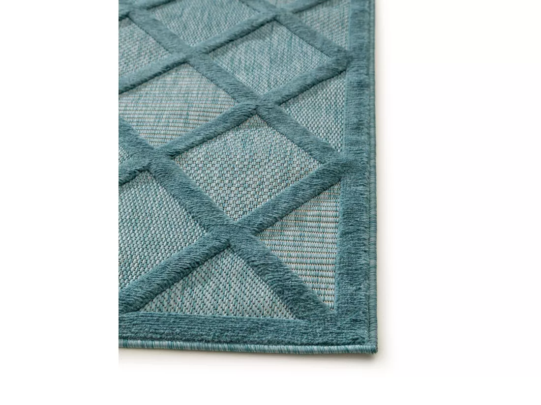 Tapis d'extérieur & intérieur Bonte Turquoise 120x170 cm
