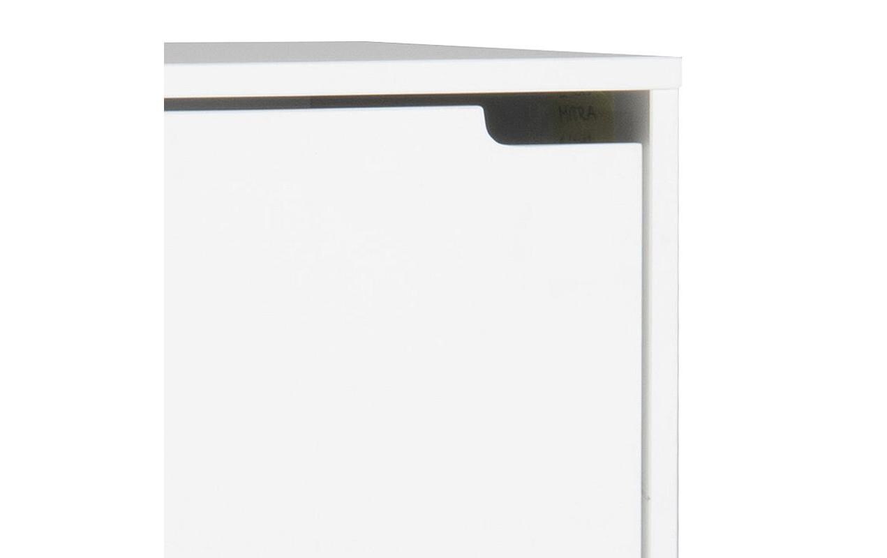 Schuhschrank Mitra 47 x 30 x 133.5 cm, Nature/Weiss<br>Schuh-Organizer