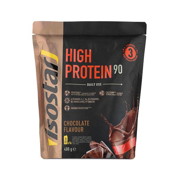 Isostar High Protein 90<br>400 g, Beutel, Pulver, Schokolade