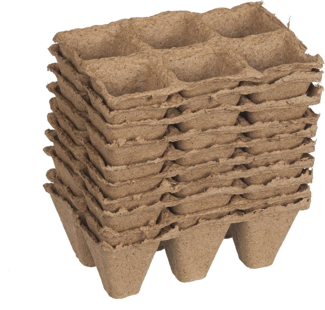 Nature kweekpottrays 5 x 5 x 5 cm 10 trays van 6 stuks