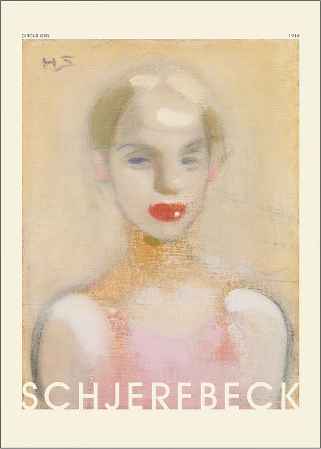 Poster & Frame Helene Schjerfbeck - Circus girl Flerfarvet