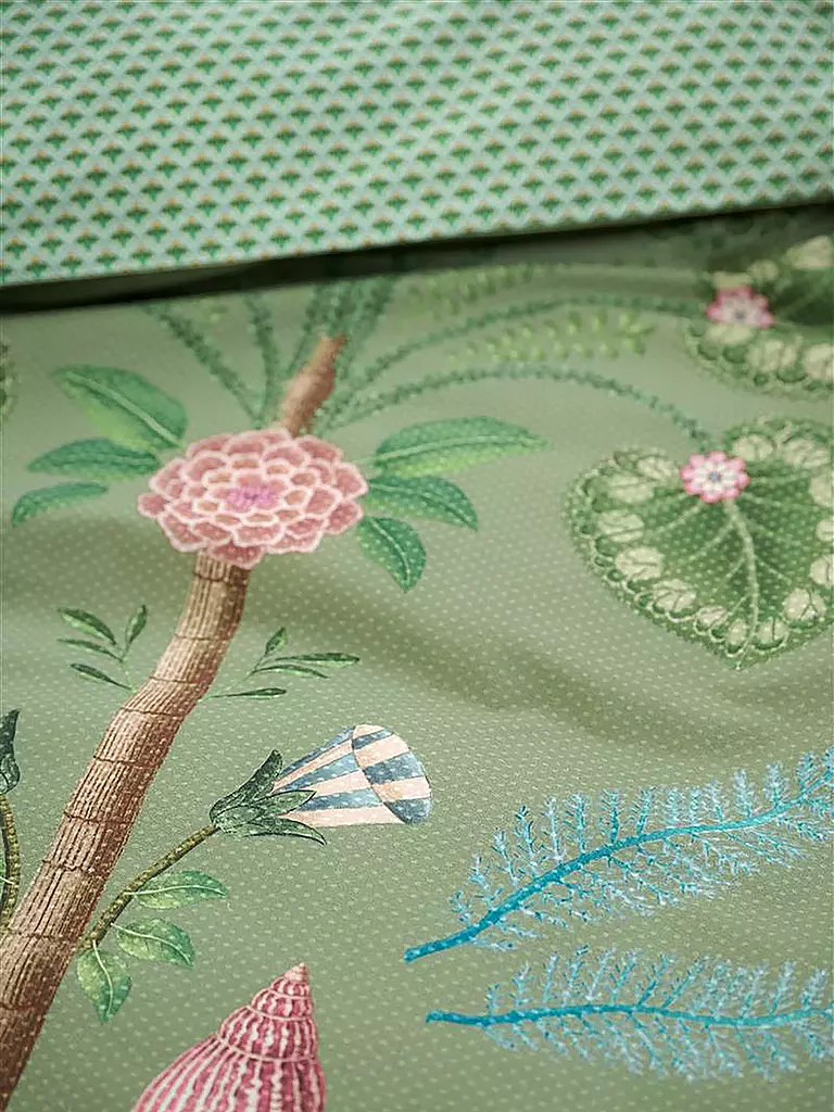 PIP STUDIO Perkal Bettwäsche BAMBOLEO 70x90cm/140x200cm Gruen grün